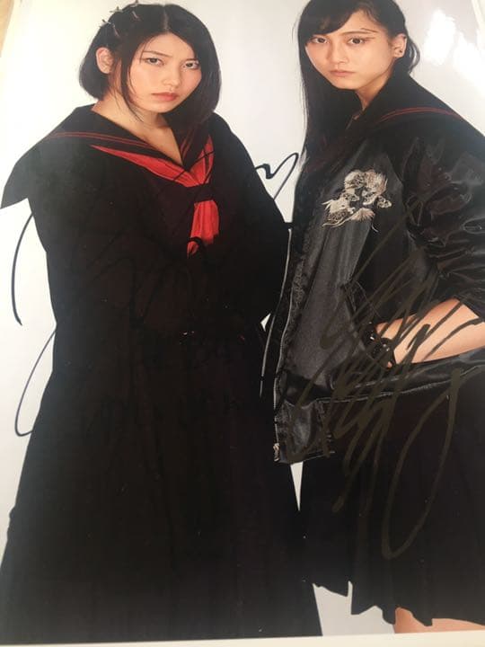 マジすか学園 おたべ、ゲキカラ直筆サイン 横山由依 松井玲奈 ※値下げ