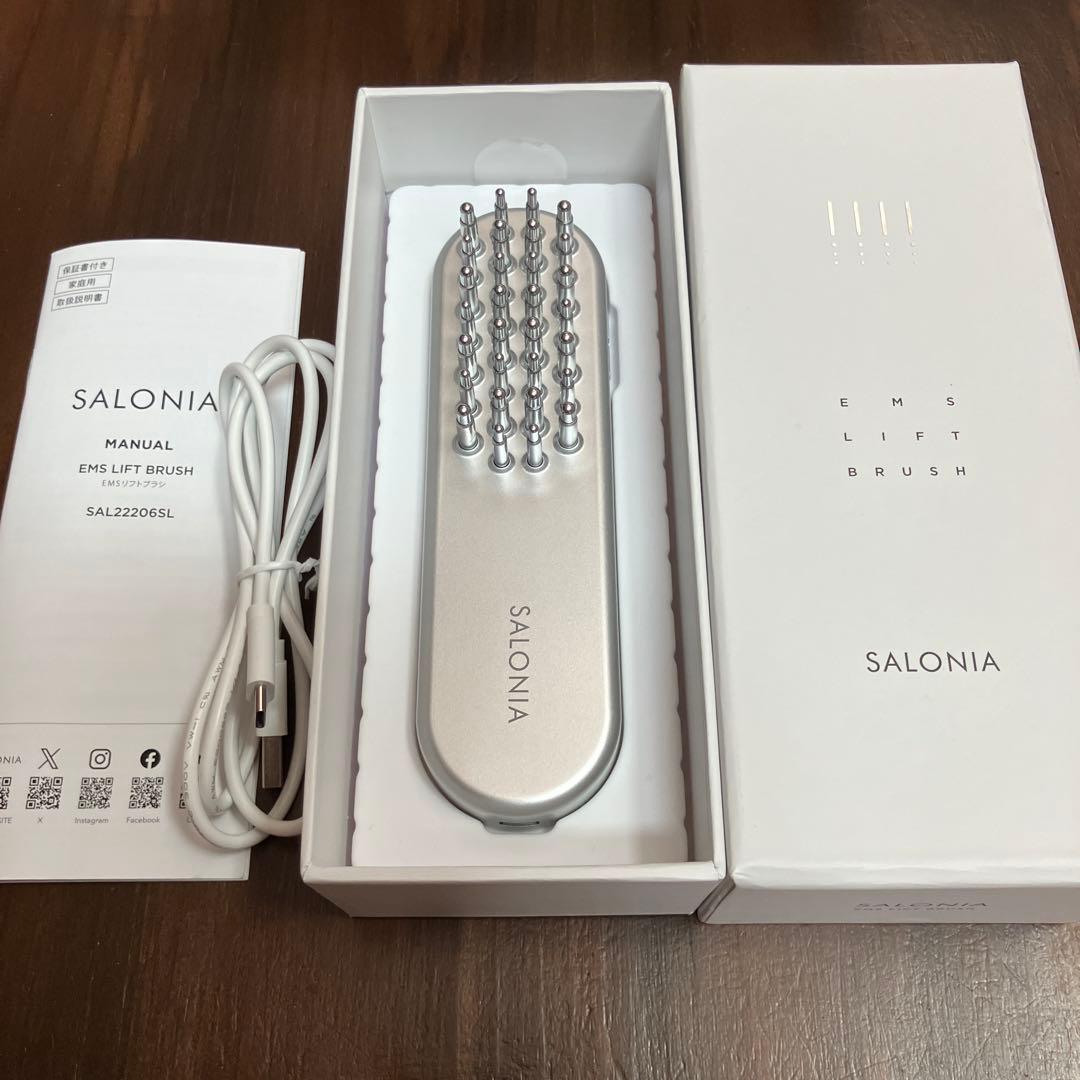 【美品】SALONIA サロニア EMSリフトブラシ　電気ブラシ 極美品】SALONIA サロニア EMS リフトブラシ 電気ブラシ 美顔器 Amazon