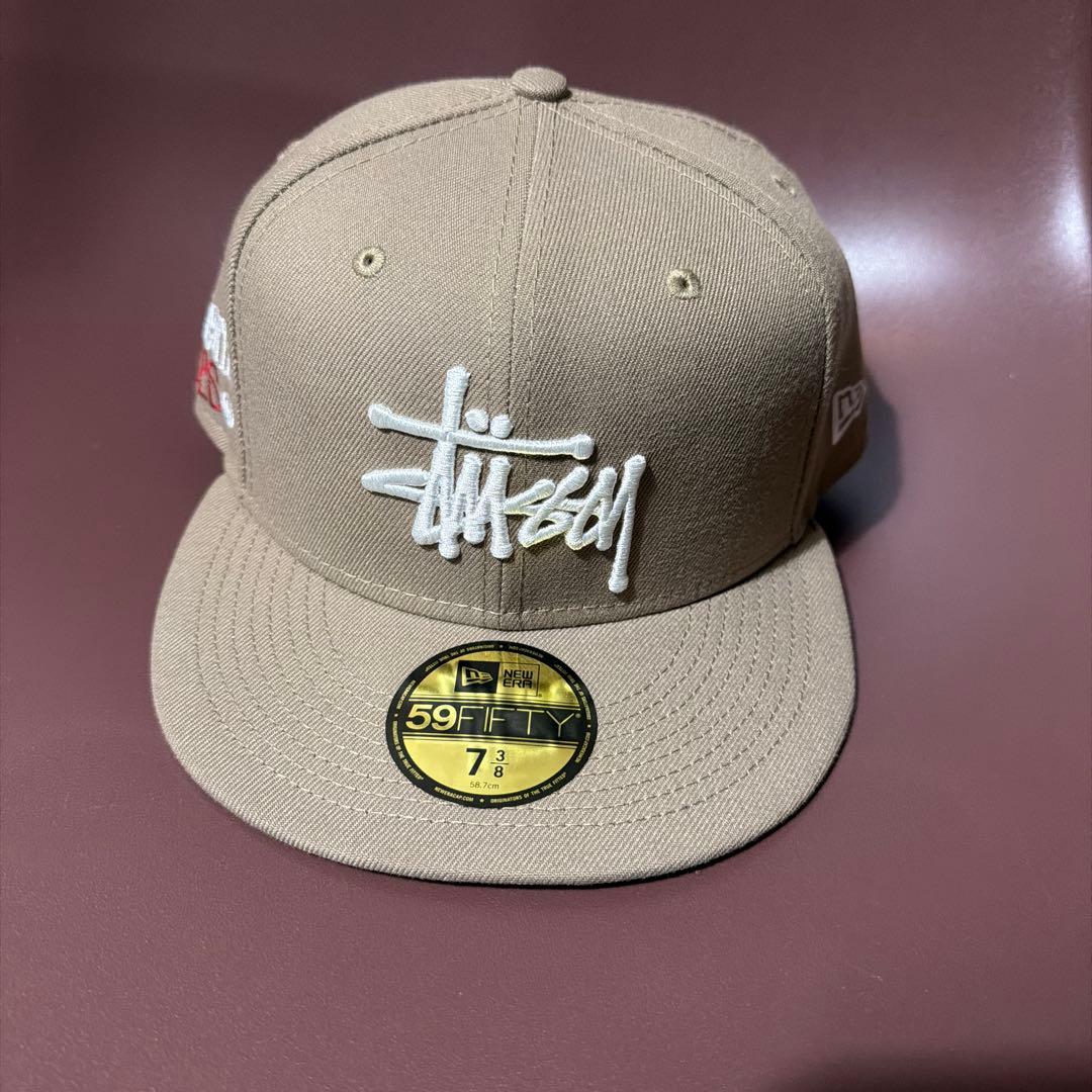 Stussy 59FIFTY ベージュキャップ 7 3/8（58.7cm） - メルカリ