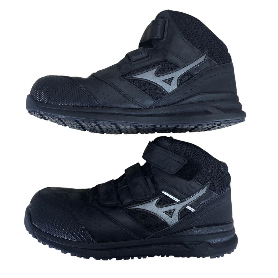 専用　mizuno ミズノ　26.5cm 安全靴 迷彩柄 黒 ブラック