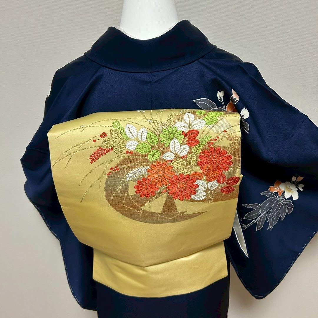 モ 正絹 友禅 訪問着 フルセット 未着用 卒業式 入学式 七五三 【ミト