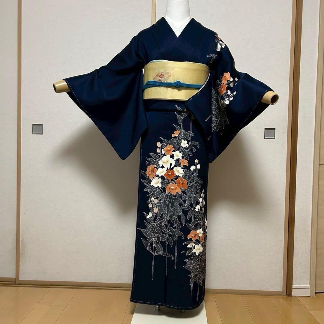 モ 正絹 友禅 訪問着 フルセット 未着用 卒業式 入学式 七五三 【ミト