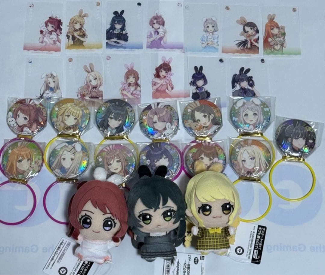 学マス GiGO限定 ちびぐるみ 缶バッジ クリアカード コンプセット