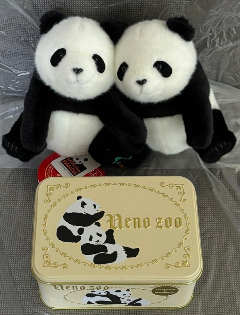 【2品セット】上野動物園　パンダ　パンダ　ぬいぐるみ シャオシャオ　レイレイ m87800875634_1.jpg?1766272756