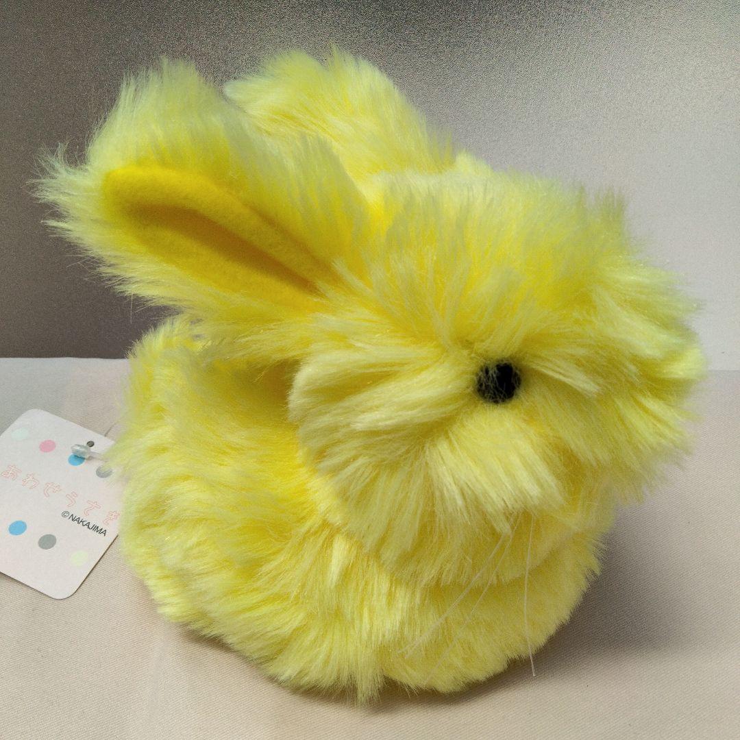 ☆EIKOH しあわせうさぎ ふわふわ 黄色い うさぎ ぬいぐるみ☆ - メルカリ