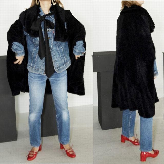 ≪未使用／希少コラボ≫　仙波レナ×CITYSHOP　 SHAGGY CAPE