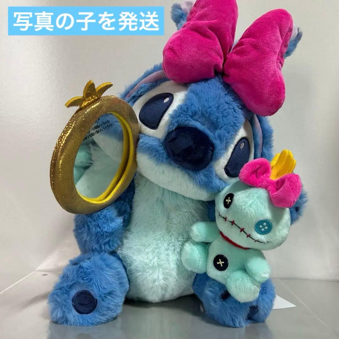 最終価格！スティッチ&スクランプ ぬいぐるみ リボン ディズニーストア