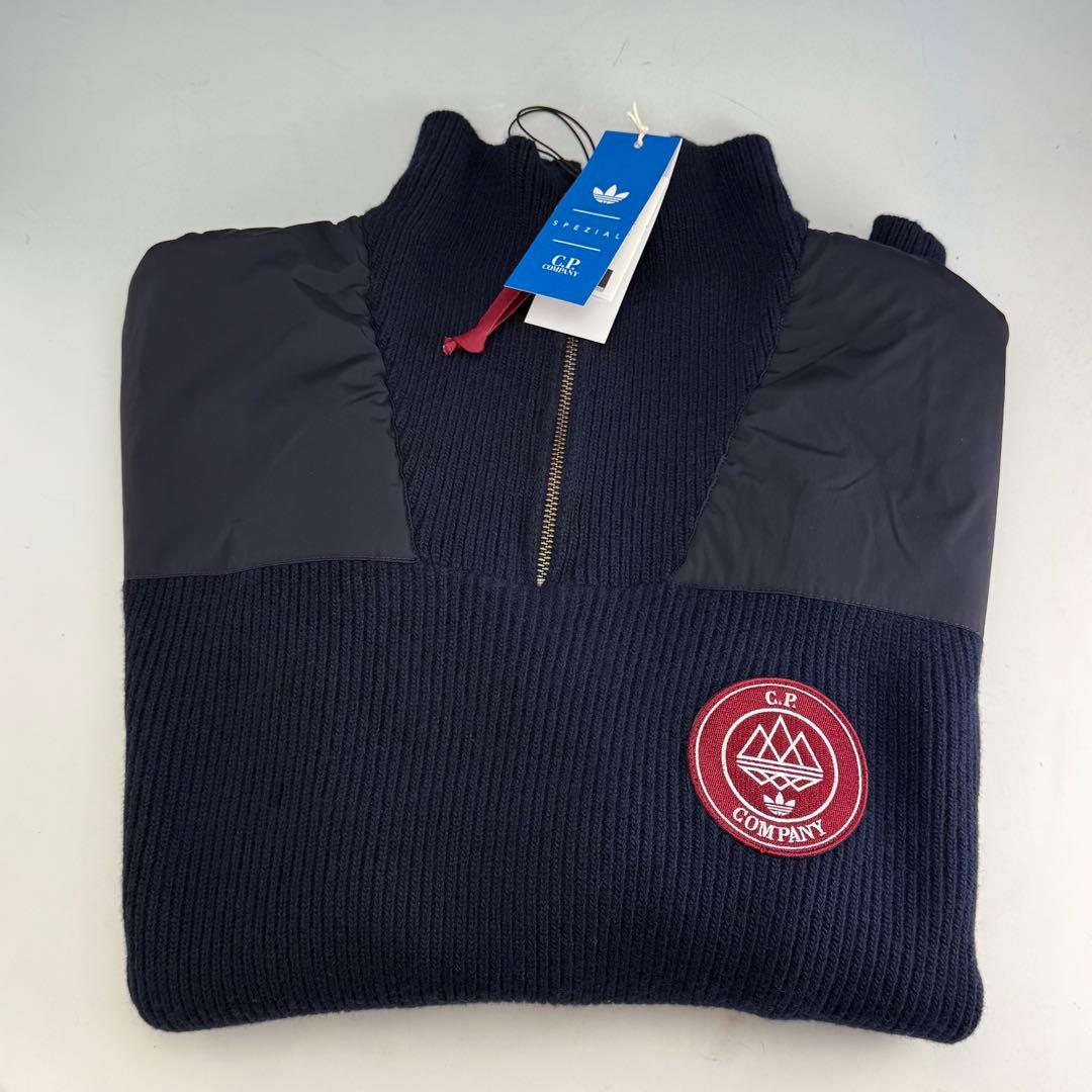 シーピーカンパニー x アディダス スペツィアル ハーフジップ 2XL 紺色