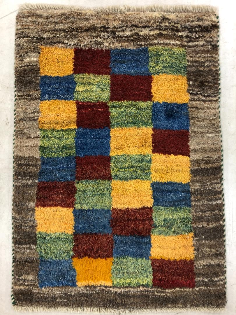 ギャベ イラン産 59×83 K-37 ギャッベ（ギャベ）専門店 インプレッションオブギャッベ / ギャベ