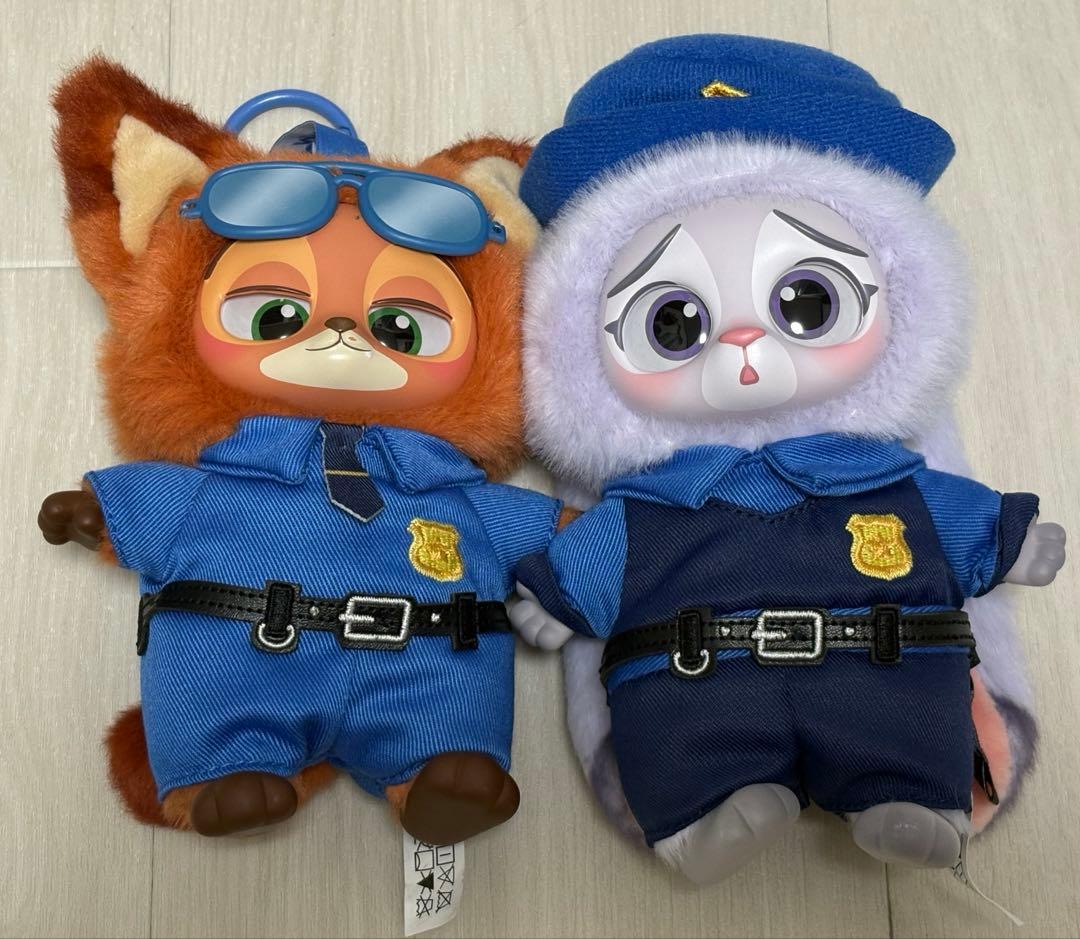 2点セット】ズートピアMINISO ぬいぐるみペンダント 警官ニック