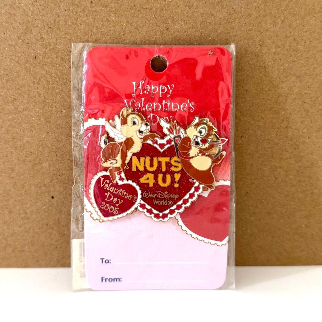 ディズニー バレンタイン チップとデール ピンズ ピンバッジ 2005 WDW
