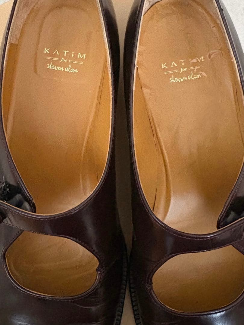 箱、専用巾着付】katim stevenalan 別注 シューズ - メルカリ