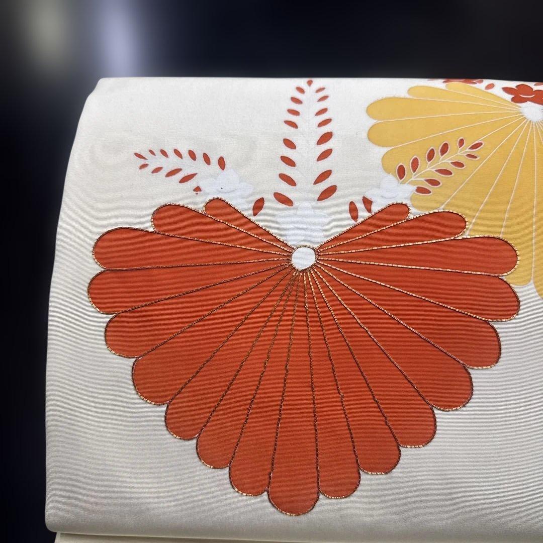 2-45 名古屋帯 九寸 正絹 着物 名古屋仕立て 塩瀬 - メルカリ