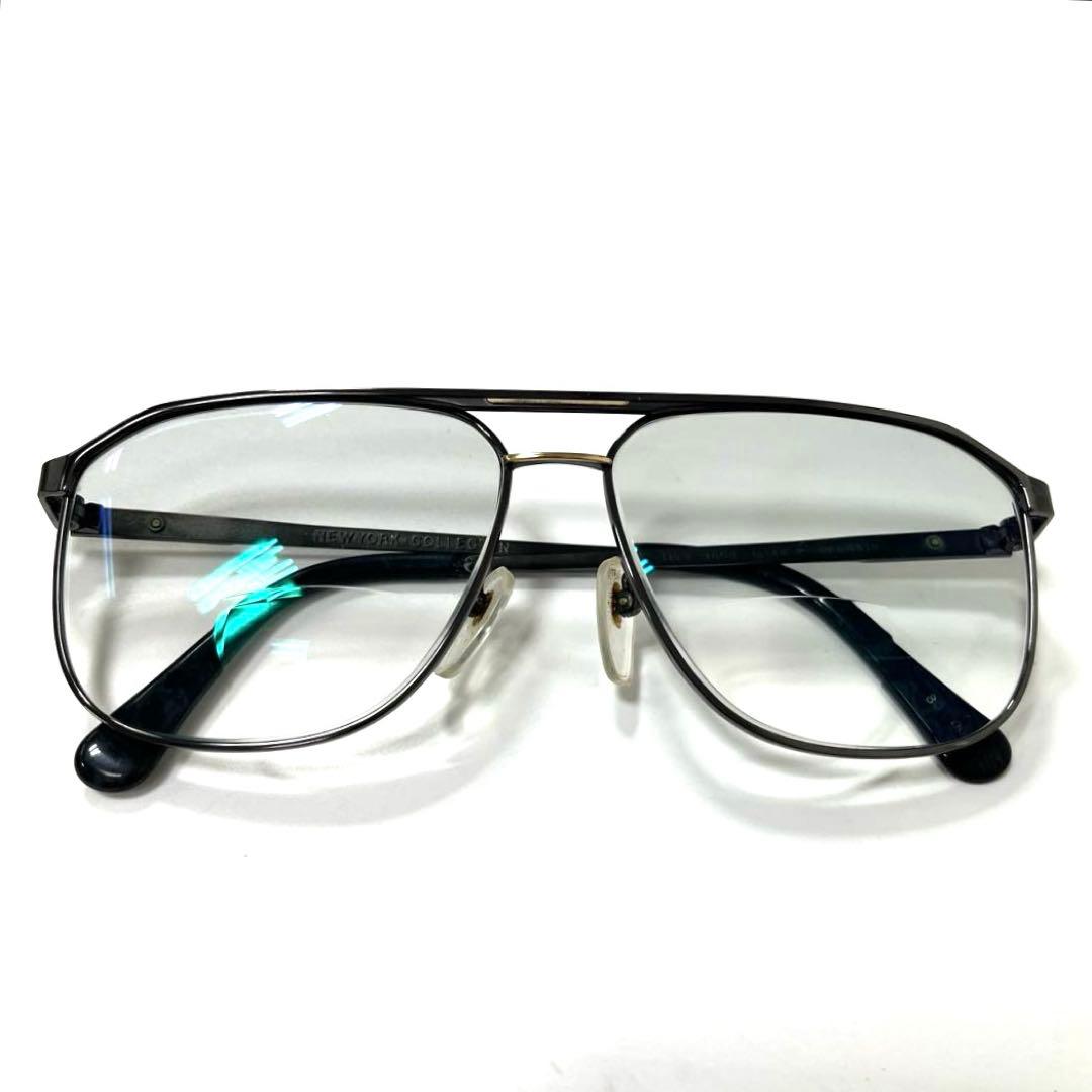 【K18刻印あり】《NEW YORK COLLECTION》チタン　度入りメガネ