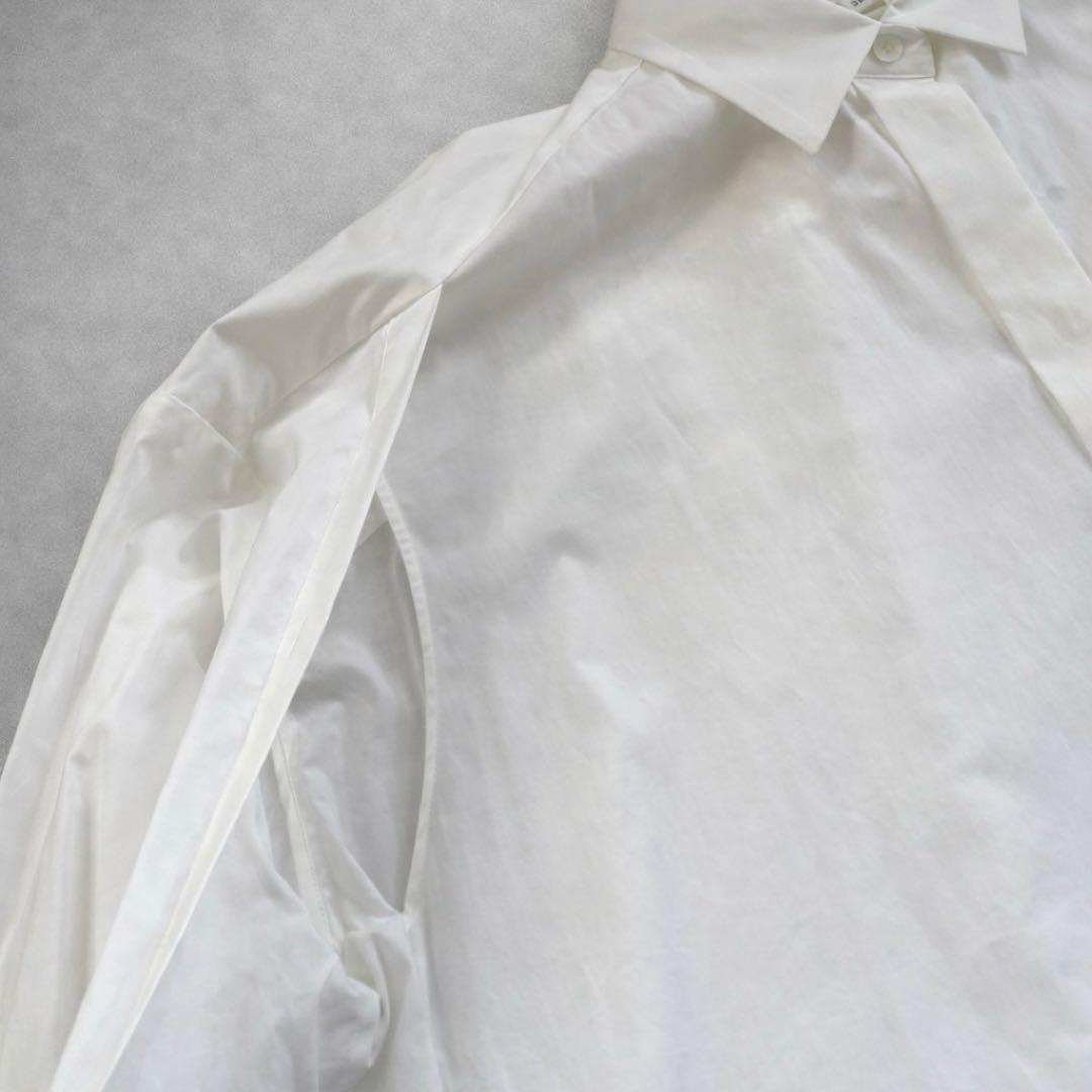 美品】ENFOLD エンフォルド 変形白シャツ 38 早い者勝ちでお願いします