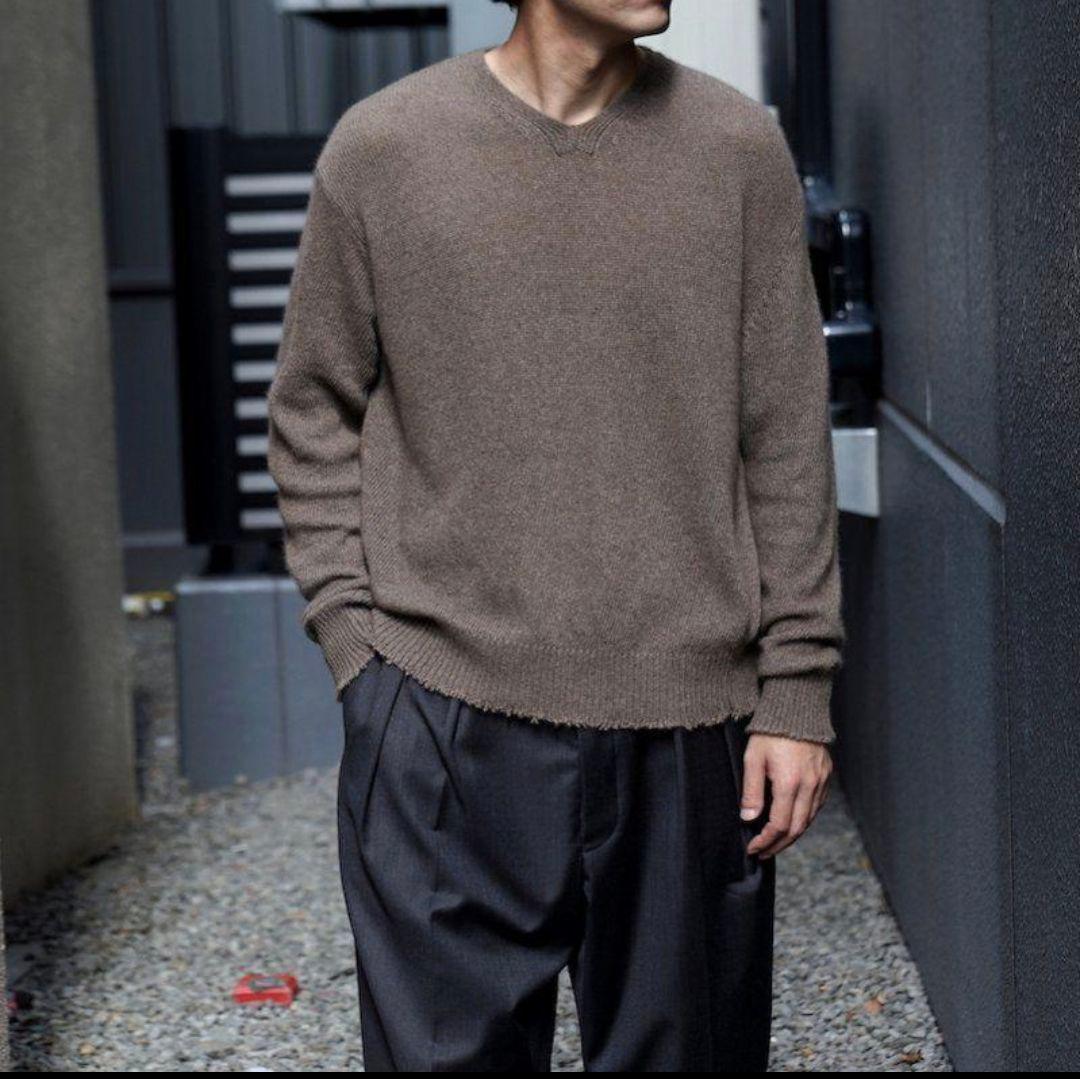 MAATEE&SONS カシミヤミンク LOOSE V SWEATER 24aw - メルカリ