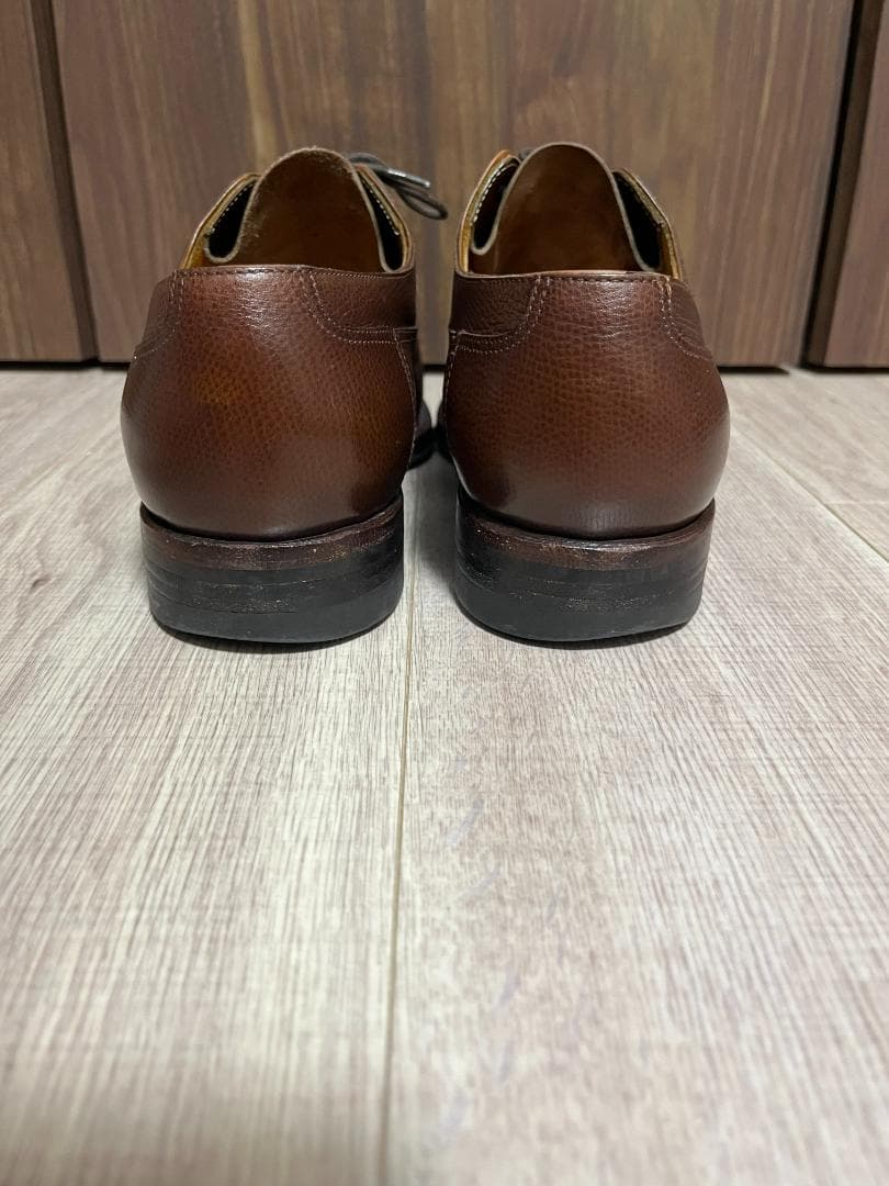 最終価格【ジャランスリワヤ】シボ革 Uチップシューズ グリーン