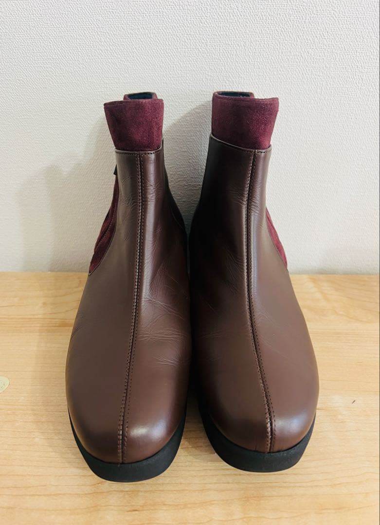 HILLS AVENUE】人気のサイドゴアブーツ ブラウン/バーガンディ - メルカリ