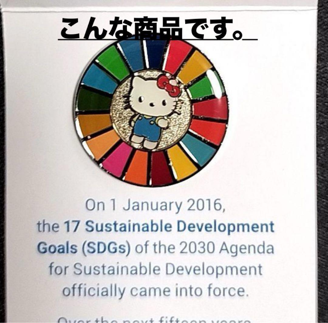 限定品】大阪 関西万博 国連 限定 SDGs ハローキティ ピンバッジ
