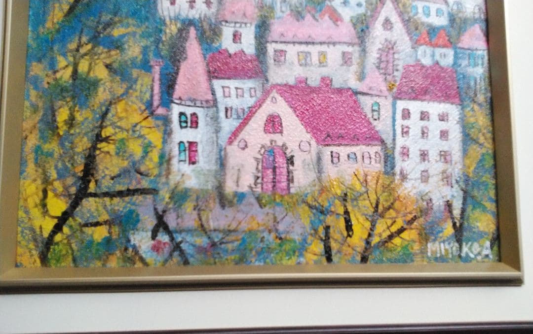 油絵 童画【荒井 美代子作】現代童画会員・春季展会友賞・栃木県芸術祭