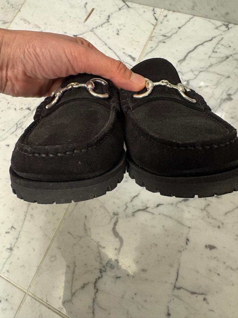 Paraboot パラブーツ ローファー 黒 スエードラグソール 5 1/2 - メルカリ