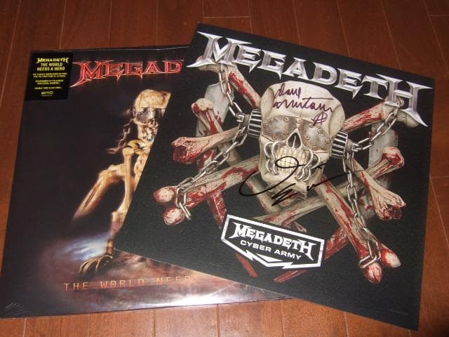MEGADETH,メガデス,直筆サイン入り,新品レコード,アナログ盤 Megadeth - Megadeth (Signed Vinyl)