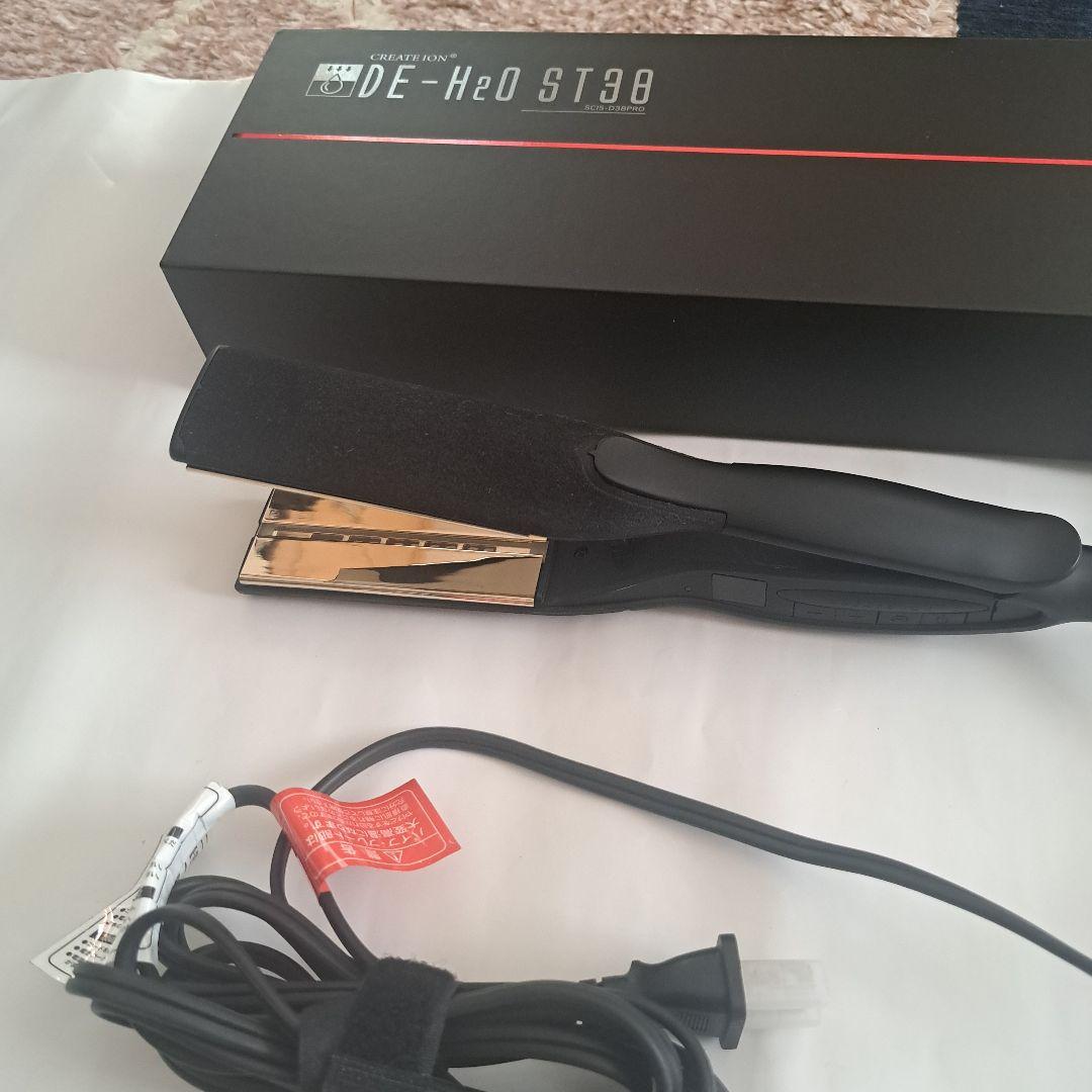 クレイツ　DE-H2O ST38　ストレートアイロン クレイツイオン ストレートアイロンDE-H2O ST38 ≪水抜きアイロン≫の
