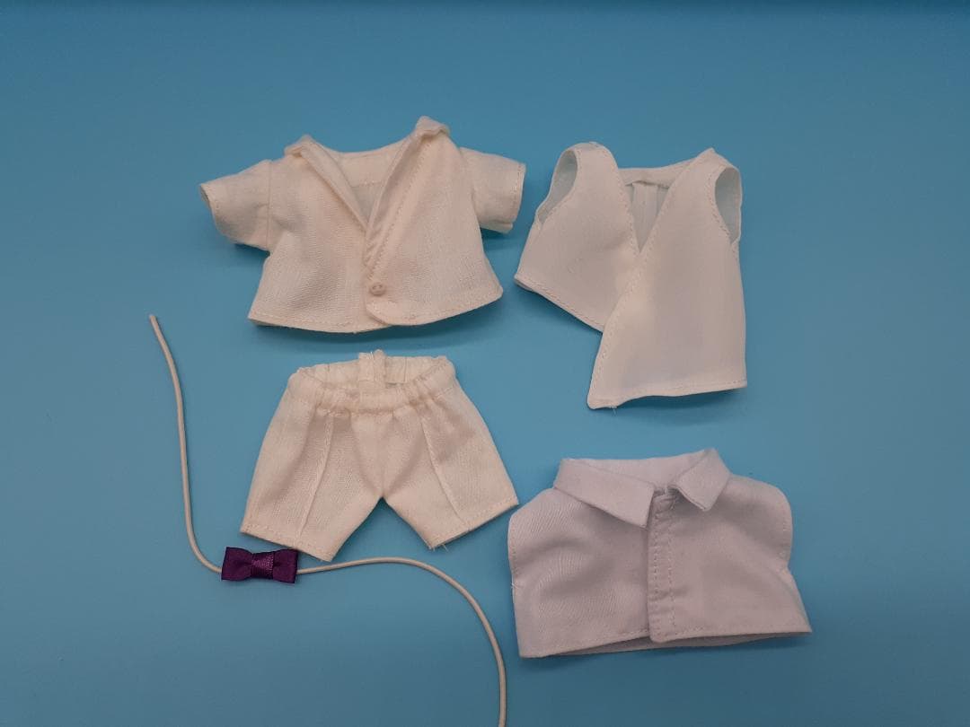 ちびぬい なにわ男子 1stLove＆花婿風 服 衣装 白スーツ 高橋恭平