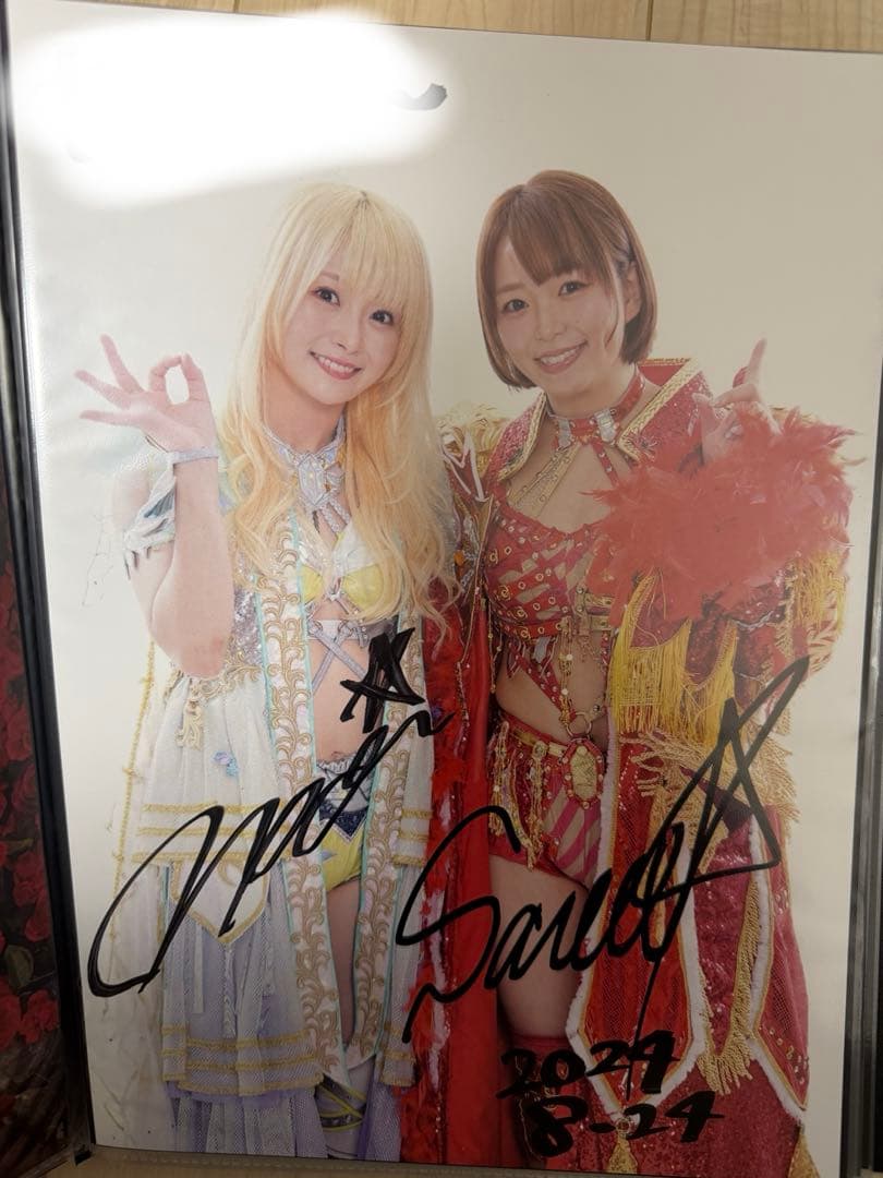 Sareee選手 なつぽい選手 サイン入りポートレート STARDOM - メルカリ