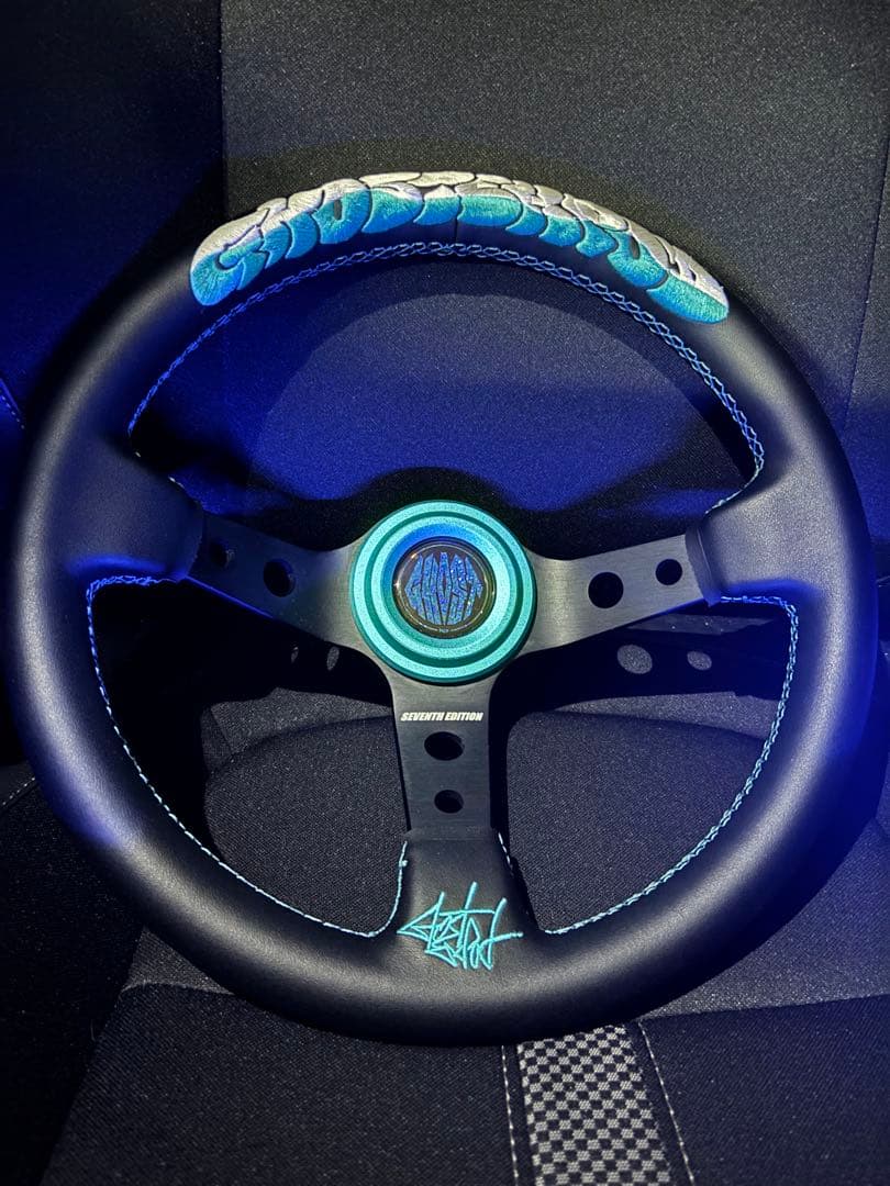 ゴーストエキスポッド 7th ステアリング GHOSTEXPOD ステアリング 【7th.モデル】 GHOSTホーン付き - メルカリ