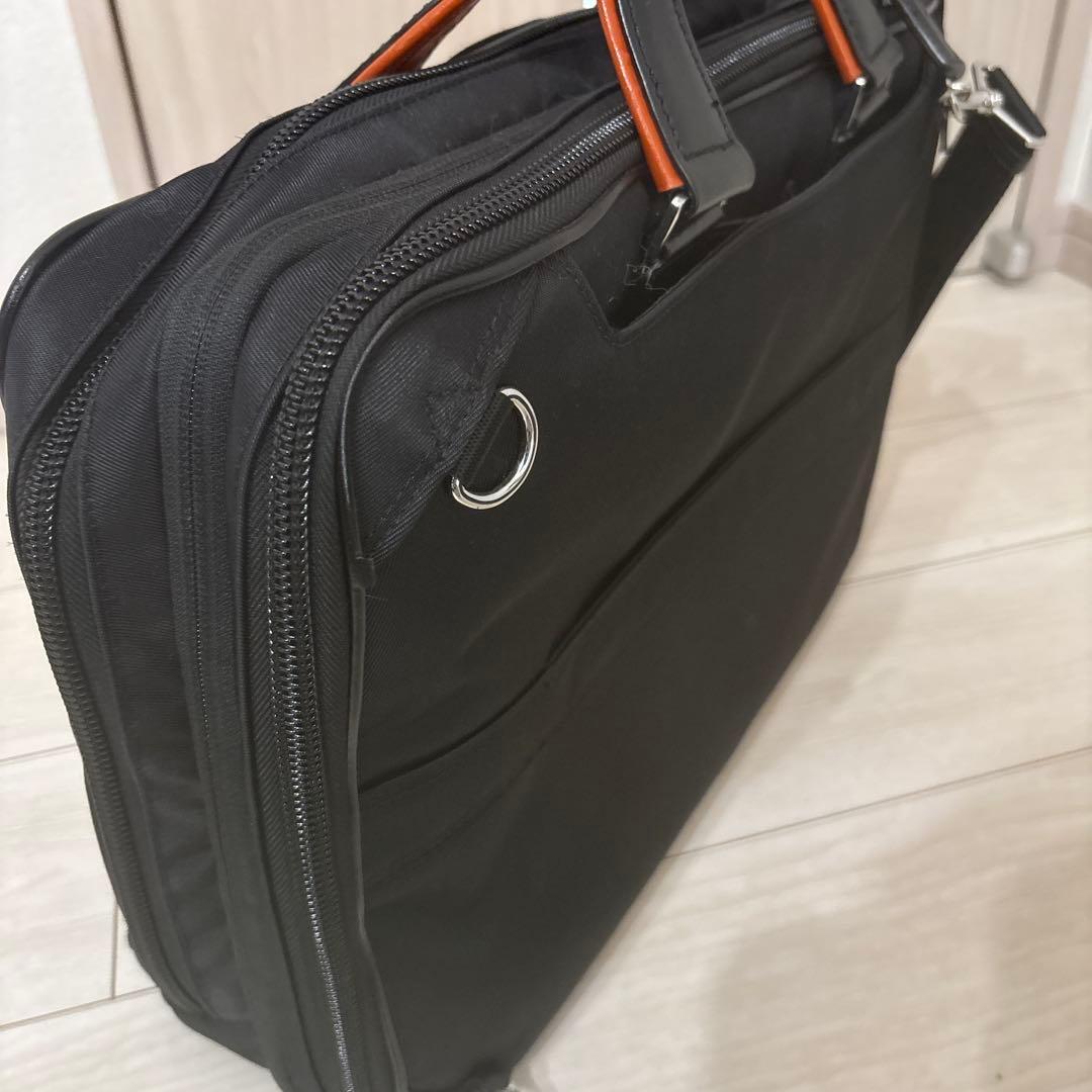 訳あり】サムソナイト エピッド3 ブリーフケース ブラック×オレンジ