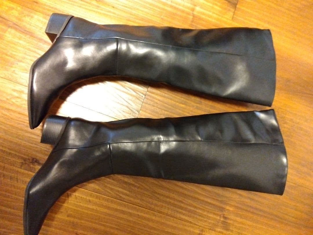 1月17日限定特価　高評価　完売商品　ユニセックス　スタイリッシュニーハイブーツ