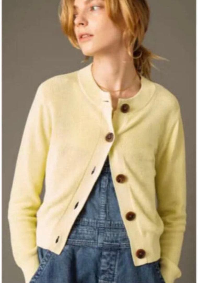 DEMYLEE 【RonHerman】別注カーディガン xs DEMYLEE / デミリー | RON HERMAN別注 4B コットンニット カーディガン