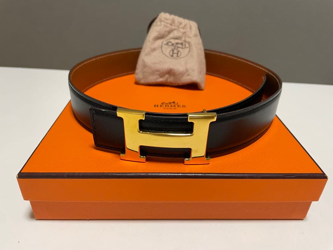 【美品】エルメス/HERMES レザーベルト H型バックル ベルトバックル 《H》 & レザーベルト 32 mm | Hermès - エルメス-公式