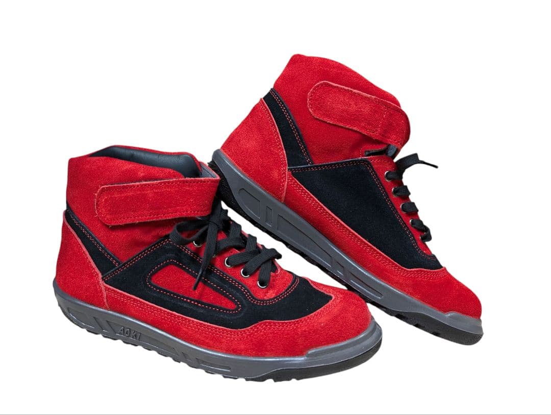 ATENEO　安全靴　レッド×ブラック　27.5cm