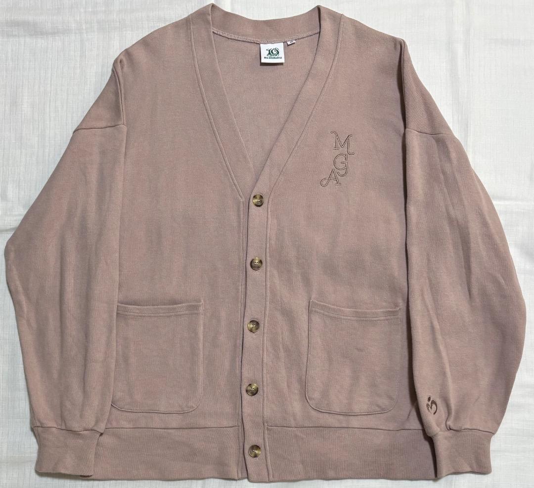 ミセスグリーンアップル ポップアップ カーディガン M グレージュ レア