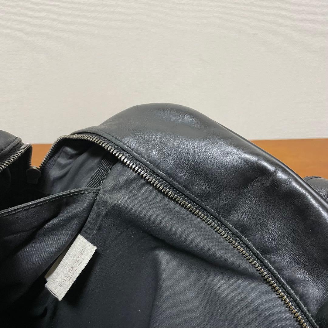 《美品》ボッテガヴェネタ レザー ハンドバッグ ブラック 黒