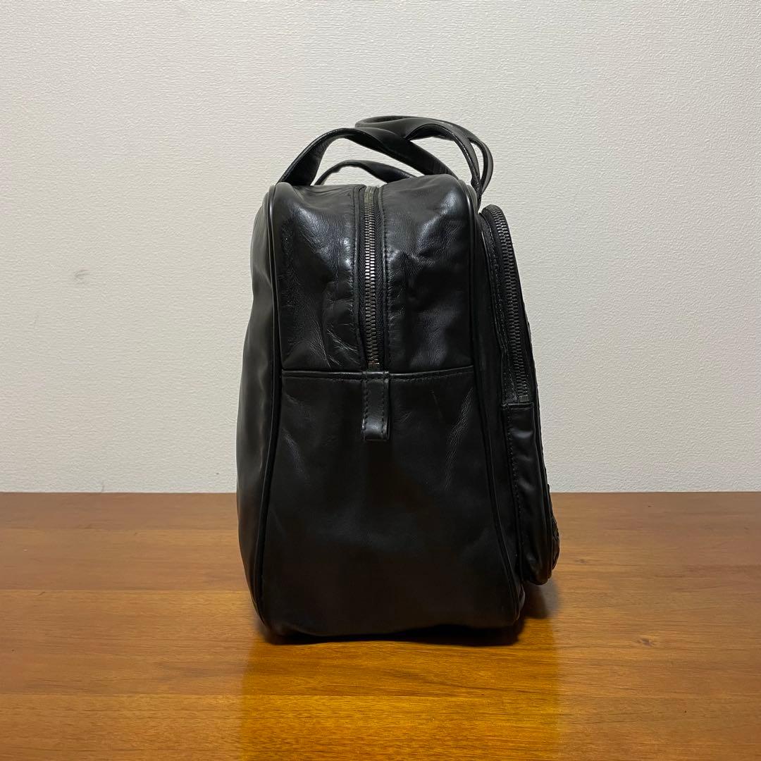 《美品》ボッテガヴェネタ レザー ハンドバッグ ブラック 黒