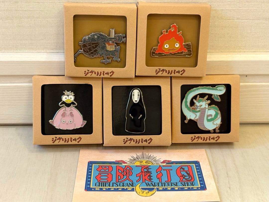 ☆ジブリパーク限定☆ピンバッジ☆5点まとめて☆ショップカード付