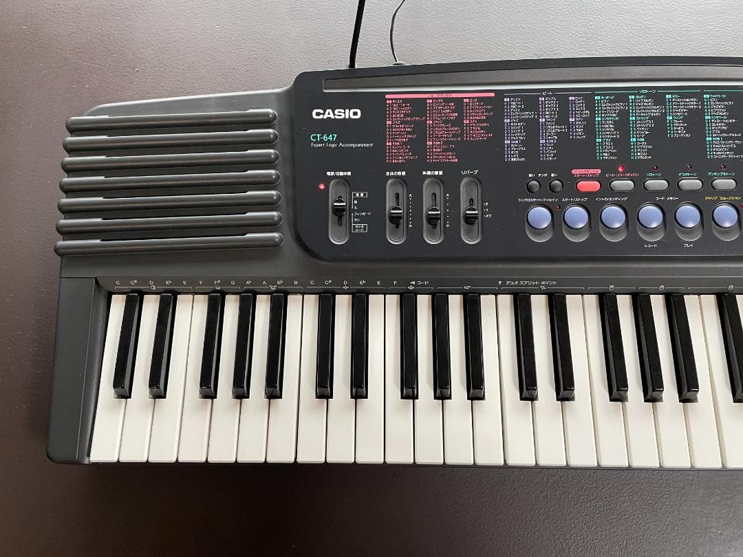CASIO カシオ 電子キーボード 61鍵盤 電子ピアノ CT-647 説明書 - メルカリ