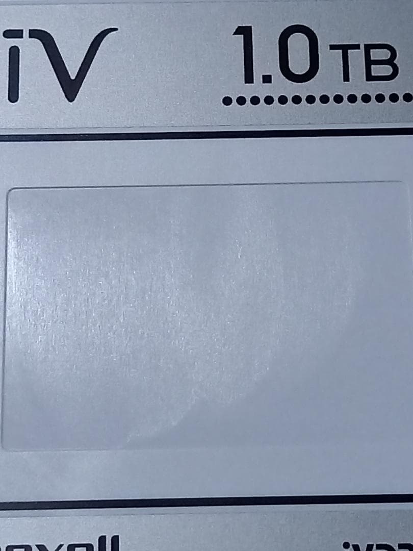 ユーザー　　iVDR-S規格対応　カセットハードディスク　1.0TB