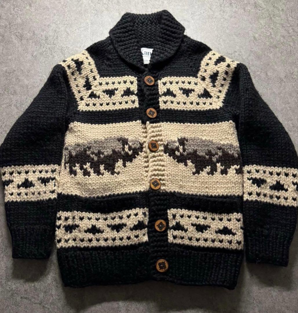 激レア】Kanata カナタ Sカウチンセーター バッファロー柄 ネイティブ