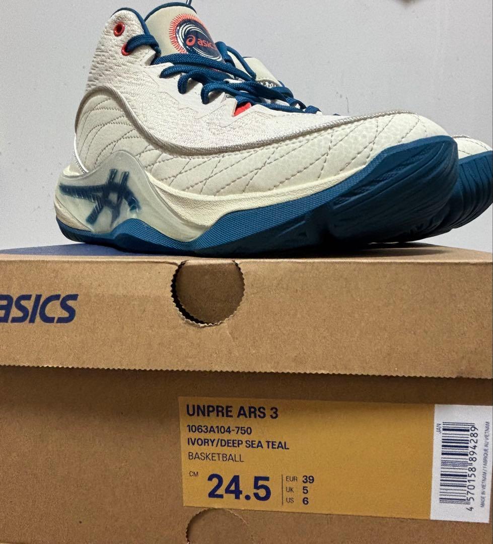 ASICS UNPRE ARS 3 アンプレアルス 24.5cm アイボリー