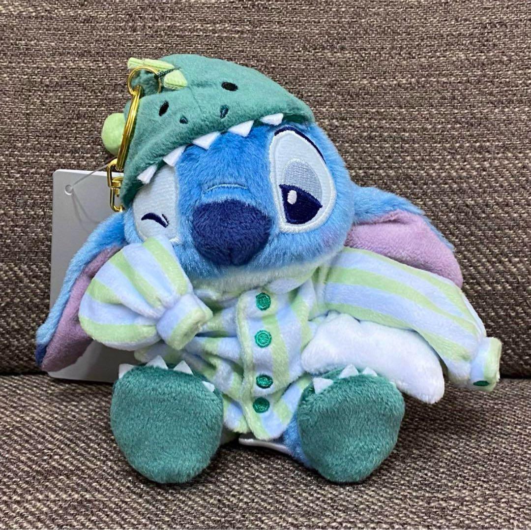 スティッチ ぬいぐるみキーホルダー・キーチェーン PAJAMA STYLE