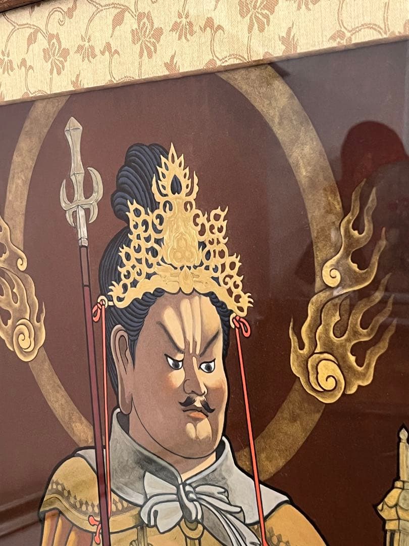 宇*仁様 毘沙門天図 昭和45年 小野静以謹画 - メルカリ