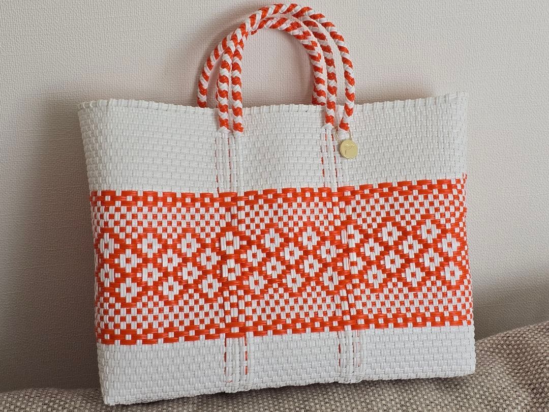 新品未使用・ レトラ メルカドバッグ オレンジ系 美品】レトラ Letra メルカドバッグ オレンジ XSサイズ - メルカリ