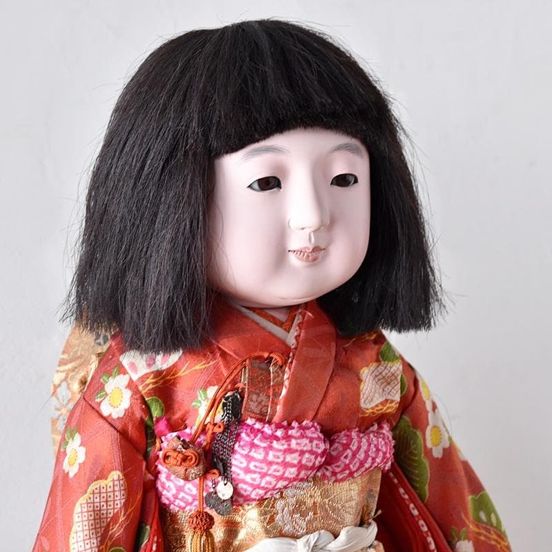 市松人形 昭和初期 女の子 光印 50㎝ 光龍斎 初代東光 丸平 - メルカリ