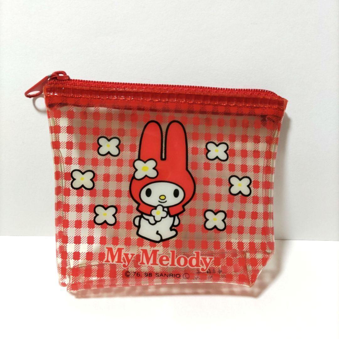 平成レトロ マイメロディ ビニールポーチ 小銭入れ 小物入れ サンリオ