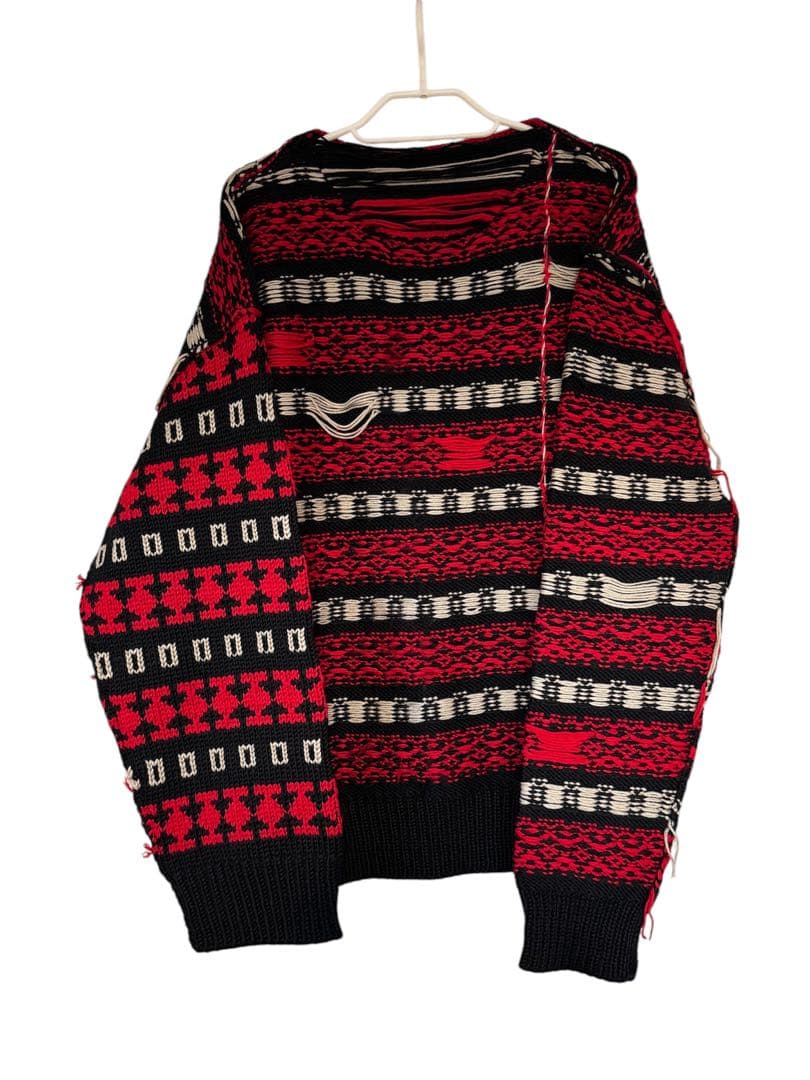 週末限定セール   ニット NJT1761 (ニット) SHETLAND WOOL NORDIC HEAVY BRUSH CREW NECK CARDIGAN│