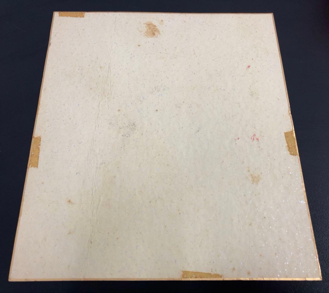 水島新司 一球さん 直筆サイン色紙 額付き - メルカリ